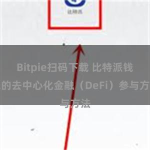 Bitpie扫码下载 比特派钱包的去中心化金融（DeFi）参与方法