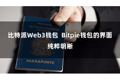 比特派Web3钱包  Bitpie钱包的界面纯粹明晰